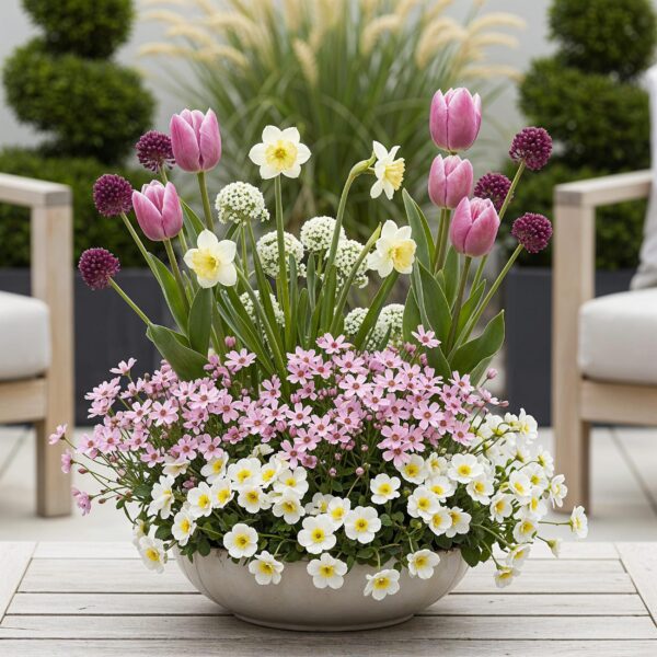 b56f9c41dc604749a4e85d89e4622a6cbcb3db8a14c14307911c767c1b56a5ba.jpg Blumenzwiebeln - Bulb Garden Pink mix - Verschiedene Sorten - Pink - 125 Stück