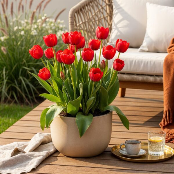 cc72ec7d4b484a0c91302af5d5d4b9065d3bdae91df24a87bb418daef1b3bc59.jpg Blumenzwiebeln - Tulpe 'Triumph Red' - Rot - 15 Stück - Zwiebelgröße 11/12