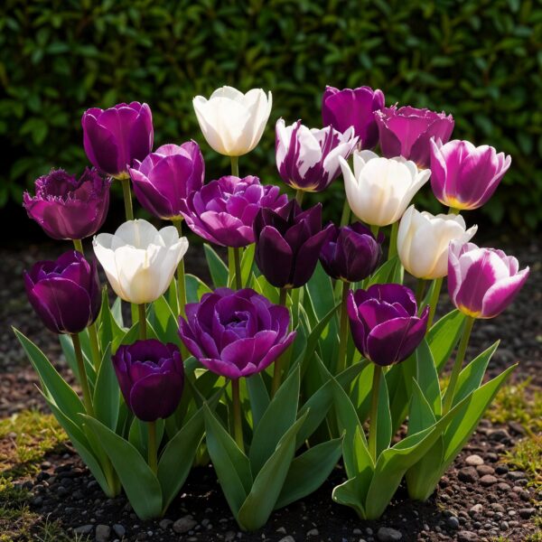 23ea4f90c6914752a44846bd92b868710eabd5d6d8db4d959ead889264c2d7bd.jpg Blumenzwiebeln - Tulpe 'Blueberry mix' - Verschiedene Farben - 12 Stück - Zwiebelgröße 11/12