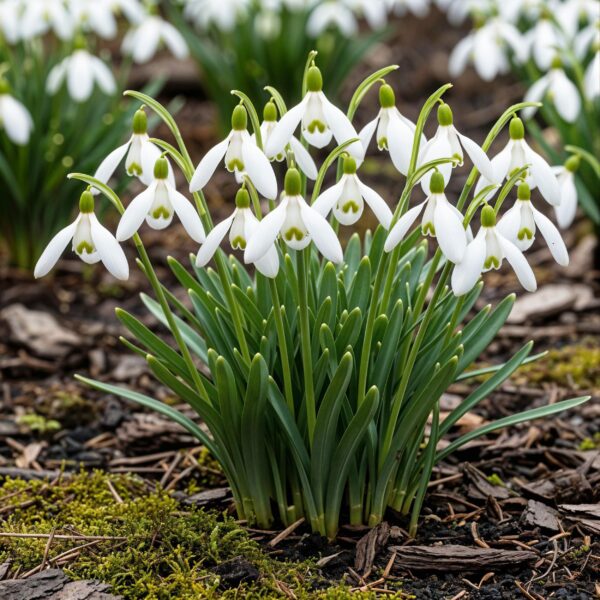 Blumenzwiebeln - Galanthus Elwesii - Weiß - 25 Pflanzen - Zwiebelgröße 5/6