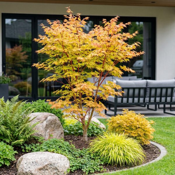 1deead98869640e3bbf728bcf83b67c1acec433b0e804c81a6b20b2774d51b7a.jpg Acer palmatum Sangokaku - Japanischer Ahorn - Laubabwerfend - Grün