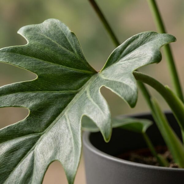 Philodendron - Philodendron Lacerum - Grün - Pflegeleicht - mit Potter Grey