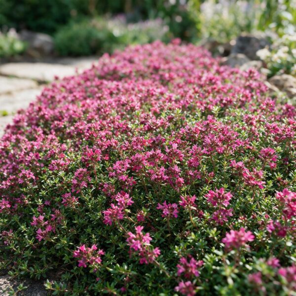 137728fe4a9f42358f22c3d7bf19e08e4eb72b4b7da244369e81d4e7668ac9e4.jpg Thymus praecox Red Carpet – Kriechender Thymian – Duftend – Rot-Rosa – 6 Pflanzen