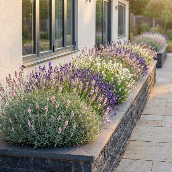Lavandula Tricolour – Lavendel – Duftend – Blau – Rosa – Weiß – 6 Pflanzen