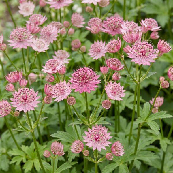 fa4633968826406e84e0c9c09f049dac1b09e5e215a94249bd76b889f88c9351.jpg Astrantia major – Sternkraut – Schatten – Weiß-Rosa