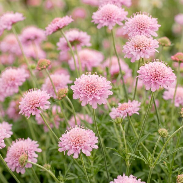 384280034f35478e872a690c9cc6b1b2a8a5be5b2946495e96a7d4ce6b41fe87.jpg Scabiosa col. Pink Mist – Taubenkraut – Bienen- und Schmetterlingsmagnet – Rosa – 12 Pflanzen