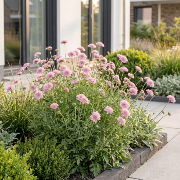 4cc8ece30ec24dbebb53504904b64215e7e056790e2e4077afd17ed2d5388497.jpg Scabiosa col. Pink Mist – Taubenkraut – Bienen- und Schmetterlingsmagnet – Rosa – 12 Pflanzen