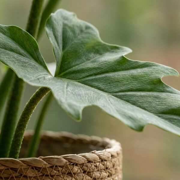 Philodendron - Philodendron Lacerum - Grün - Pflegeleicht - mit Korb