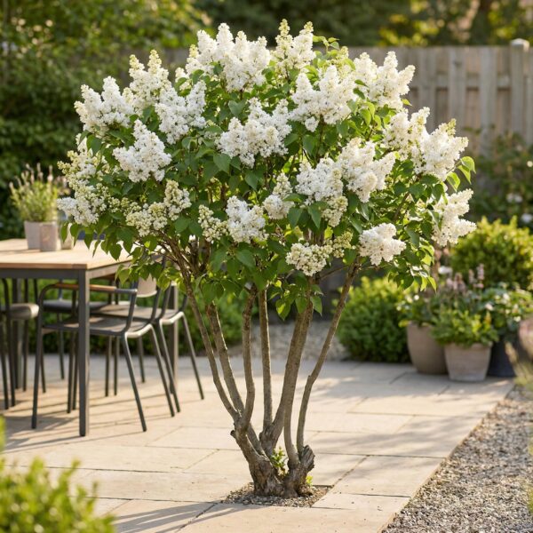 5661e65a3ca84c8c9dbad6222e03389ff8595e809f87492eaad322fa54db6190.jpg Syringa vulgaris mme Lemoine - Gewöhnlicher Flieder - Winterhart - Weiß