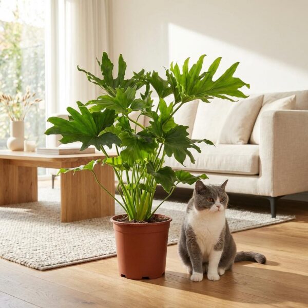 Philodendron - Philodendron Lickety split - Grün - Pflegeleicht
