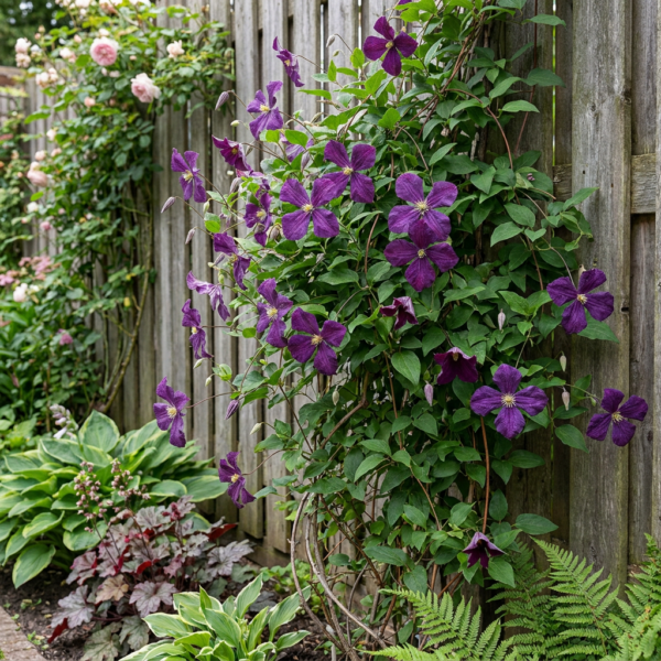 01e25c4f74ce4fc7af48be6f2fe36d14682cadadeed04f5db91675c8d953e9d6.png Clematis Viticella Polish Spirit – Waldrebe – Violett – Kletterpflanze