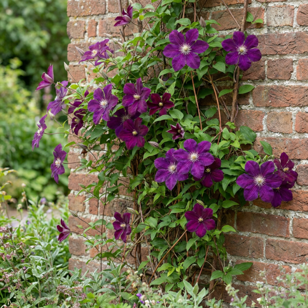 1ce40a5fc7d84f5287fac7a0f38ca5a1718ae65884cd44f6886422892db6d12d.png Clematis Warszawska Nike – Waldrebe – Rot – Kletterpflanze | 6 Stück