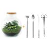 Flaschengarten - Bolder Bob - ↕ 30 cm - Rake + Shovel + Tweezer + Scissors