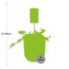 Pepperomia 'Hope' in ELHO Vibes Fold gelb